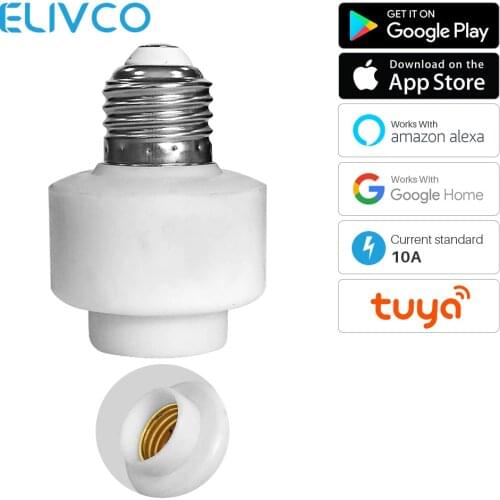 10A WiFi Smart Lighting Base Bulb Head App Remote Control Smart Home Automation Voice Control Works with Alexa Google Home