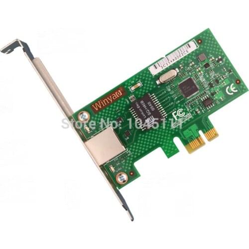 Winyao WYI210T1 PCI-E X1 Server Gigabit Ethernet Network Adapter Card NIC IntelI210T1 Chipset ESXI5.5 Desktop 82574L