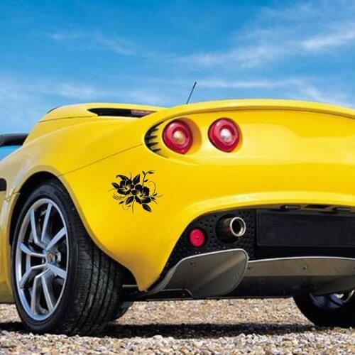 15*12.2cm Fashion Personality Creativity Classic Attractive FLOWER decal sticker 2019 New Style Hot Car Decor
