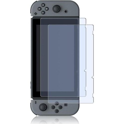 2pcs HD Scratch Resistant Hardness 9H Durable Tempered Glass Screen Protector for Nintendo Switch
