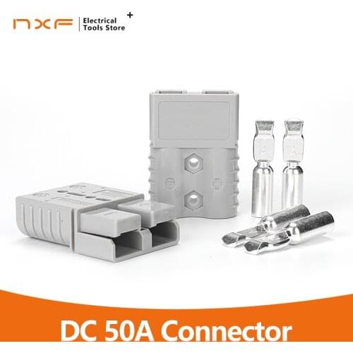 600V 50A Quick Plug Battery Charging Connector with Simple and Convient Connection Large Current Connector for Winch Trailer