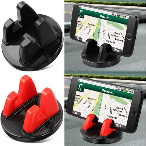360 Degree Car Phone Holder Soft Silicone Anti Slip Mat Mobile Phone Mount Stands Support Car GPS Dashboard Bracket