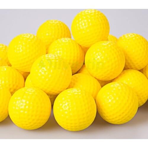 Free Shipping New 30pcs / pack Yellow PU Foam Golf Balls Sponge Elastic Indoor Outdoor Practice Training