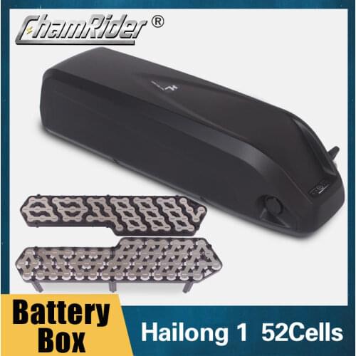 Electric bike E-bike battery box case HaiLong SSE-046 Down Tube downtube Nickle strips 10S 5P 13S 4P 18650 cell holder