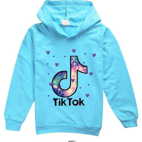 Kids Tik Tok Hoodie Girls Long Sleeved Sweatshirt Spring Autumn Tops Coat Kids Tik Tok Loose Pullover Children Clothes