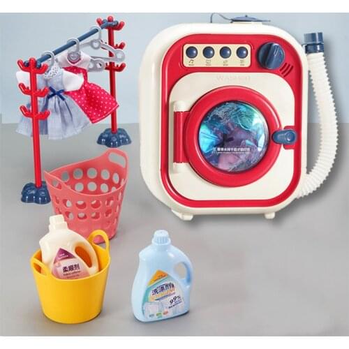 Childrens drum washing machine toy set YY6011 simulation early education toy multi-function rotating water