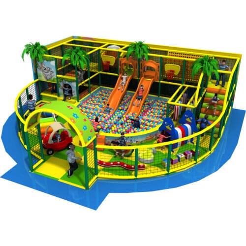 Kids indoor soft naughty castle playground structure children maze park with ball games YLW-IN171044