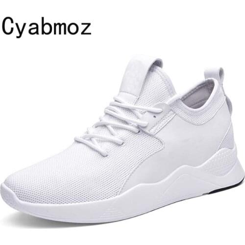 Men Lightweight Casual Shoes Height Increasing 7cm Sneakers Invisible Elevator Leisure Shoes Comfortable Breathable Man Shoes