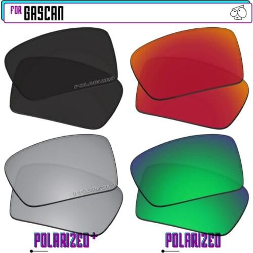 EZReplace Polarized Replacement Lenses for - Oakley Gascan Sunglasses - BkSrP Plus-RedGreenP