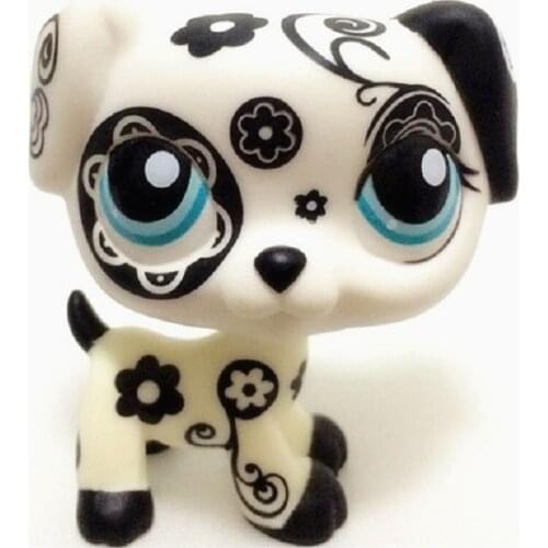 Pet Shop Lps Toys Dog GREAT DANE Collection Real White Brown Old Puppy Littlest Animal Figure Cute Child Gift Toys