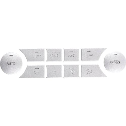 Car Interior Air Conditioning Button Patch Decoration Accessories for 11-13 Mercedes-Benz C-Class 2013-15 GLK