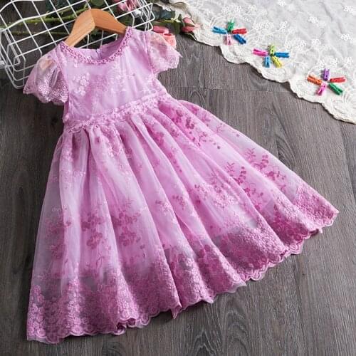 Summer Kids Clothes Baby Girl Lace Dress Children Clothing Princess Dress For Girl Party Wear Baby Girl Spring Dress Casual Wear