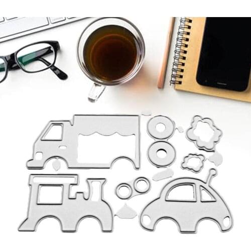 Trolley Metal Cutting Dies Cut Die Mold Christmas Decoration Craft Scrapbook Stencils Knife Mould Paper Punch Blade Dies J8O0