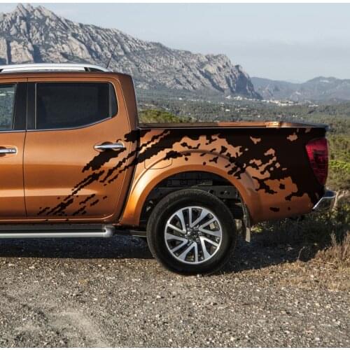 2 pieces mudslinger off road styling door panel car sticker body rear tail side graphic vinyl car decals fit for NAVARA NP300