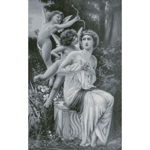 Angels Nostalgic kid baby Sewing kit Top Quality Embroidery Needlework 14CT Unprinted Art Cross Stitch Kits DIY Handmade Decor