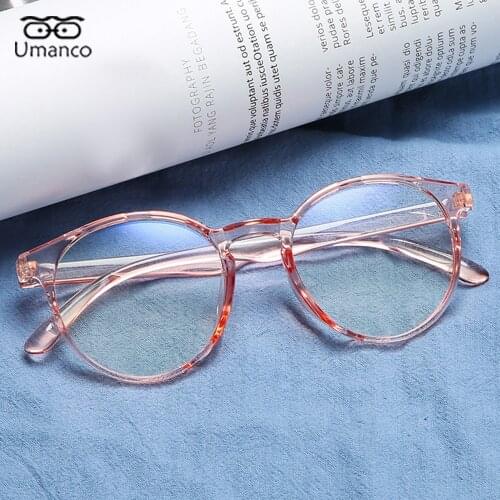 Instagramable Block Blue Light Glasses for Women Men Cat Eye Round Eyeglasses Plastic Frame Female Male No Diopter Eyewear