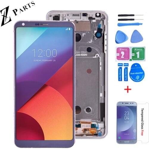 ORIGINAL 5.7" 1440 x 2880 For LG G6 LCD Display Touch Screen Digitizer Complete Full LCD Assembly with frame Free shipping