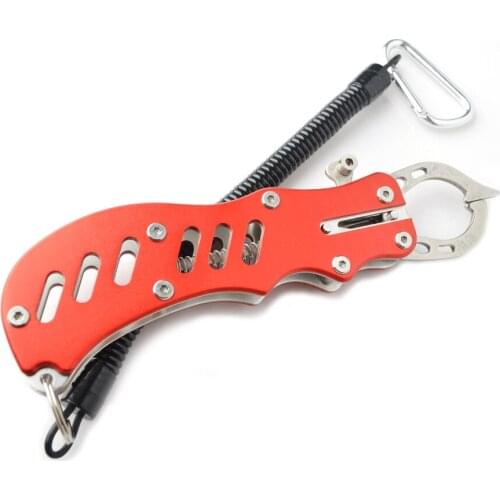 TOMA 1PCS Fish Lip Gripper Fishing Pliers Controller Stainless Steel 17cm 165g fishing Clamp Fishing Tackle Accessories