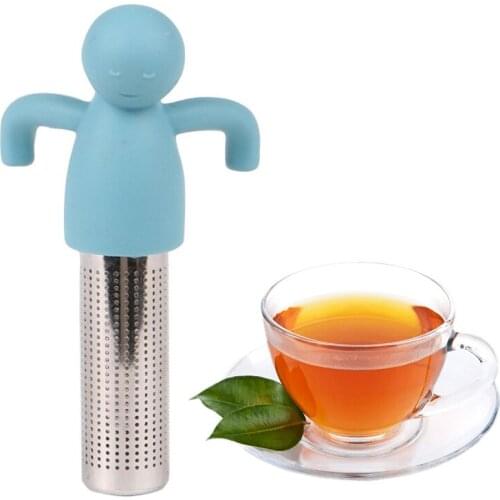 1Pc Food Grade Silicone Tea Infuser Cartoon Tea Strainer Kitchen Creative Filter Loose Leaf Herb Spice Diffuser
