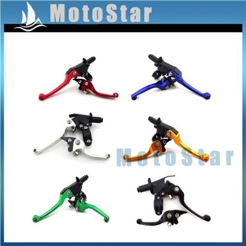 CNC Alloy Folding Brake Clutch Handle Lever For Chinese Pit Dirt Trail Motor Bike Motorcycle BSE Apollo Kayo