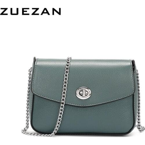 Flap Bag, Chains Strap, Girl Shoulder Bag,100% Natural Cowhide,Women GENUINE LEATHER Handbag,Fashion Female Crossbody bag T076