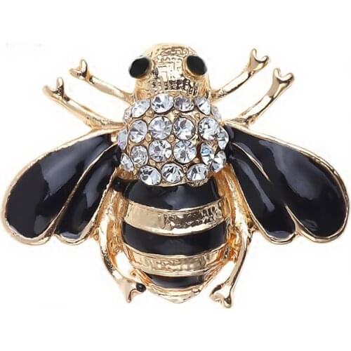 UTEI Cute Rhinestone Bee Brooches for Women Vintage Jewelry Fashion Insect Brooch Pin High Quality