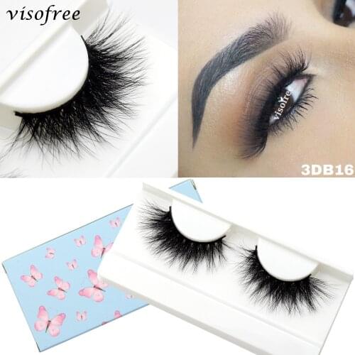 Visofree 3D Faux Mink Hair Soft False Eyelashes Fluffy Wispy Long Thick Lashes Handmade Soft Eye Lash Makeup Extension Tools