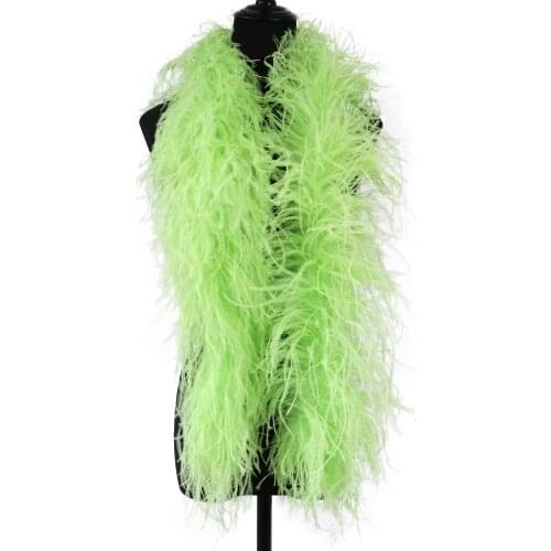 6 Ply Fluffy Ostrich Feathers Boa 1.3 Meter Decor for Party Wedding Clothes Sewing Dress Shawl Crafts Plume Jewelry Accessory