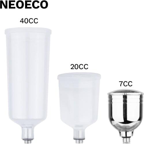 20cc 40cc Airbrush Detachable Fluid Cup For Gravity Feed Paint Spary Gun Air Brush Accessories Easy Clean