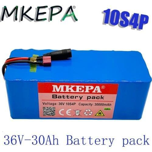 10S4POriginal 36V battery 30Ah battery pack 1000W high power battery 42V 30000mAh Ebike electric bike BMS