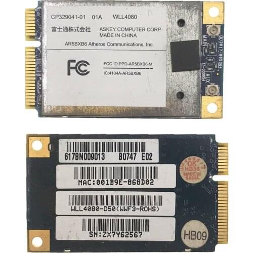 Atheros AR5BXB6 a/b/g Wireles Mini PCIe Original Toshiba PA3503U-1MPC WLL4080