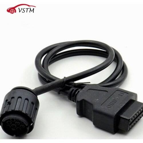 For BMW ICOM D Cable ICOM-D Motorcycles Motobikes 10 Pin Adaptor 10Pin To 16Pin OBD2 OBDII Diagnostic Cable I-COM tool cables