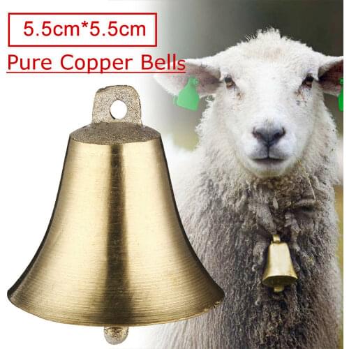 2pcs Decorations Animal Grazing Tool Copper Bell Sheep Cow Horse Livestock Durable Super Loud Accessories Cattle Farm Dog