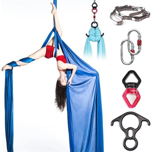 PRIOR FITNESS Aerial Silks Set 9 Yards 8.2 Meters Equipment Yoga Hammock for Home Gymnastics Fly Dance Body Shaping indoor