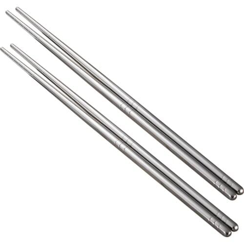 Korean Chopsticks Food Sticks for Sushi Non-slip Stainless Steel Chop Sticks Set Reusable Chopsticks Set Baguette Chinoise 1Pair