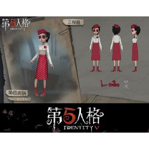 Identity V Fifth Personality Air Force Marta Betanfeld Cosplay Costume Event host Halloween Carnival Party Halloween Outfit