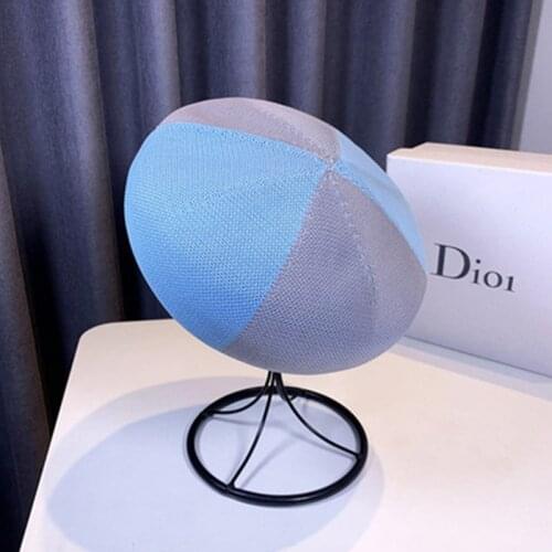 Summer hats womens berets spring and autumn fashion outings small fresh and contrast stitching painter hats beanies