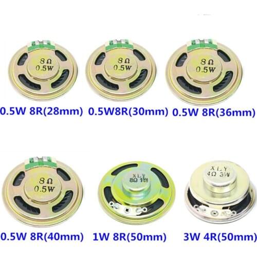 Small horn speaker 0.5W 8 ohm 20/23/28/30/36/40mm diy speaker audio accessories childrens toy sounder