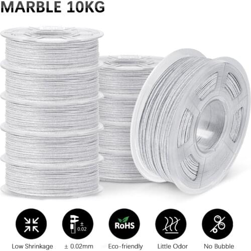 GOHIGH PLA Marble Filament 1.75mm 10kg PLA 3d Filament Marble Effect Tolerance +/-0.02mm Rock 3D Printing Materials
