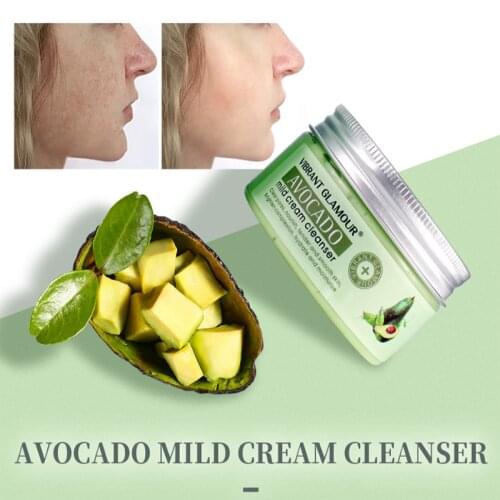 Avocado Cleansing Milk, Deeply Cleans Pores, Softens Cuticles and Removes Blackheads Whitening Moisturizing Skin Care 100g
