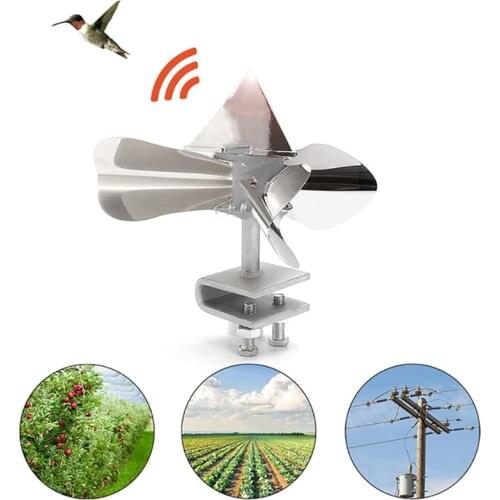 Owl Bird Repellent Stainless Steel Pigeon Crow Deterrent Garden Repeller Scarer Wind