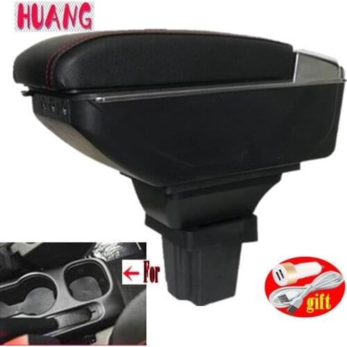 For Chevrolet Novo Prisma Armrest For Chevrolet Onix Prisma Interior Center Console Storage Box Arm Rest USB interfac