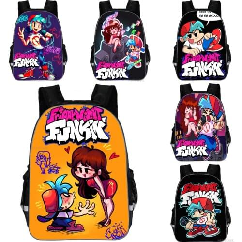 11/13/16 inch Friday Night Funkin Backpack 3D Printing Satchel Laptop Rucksack Backpack Student School Bags Teenager Travel Bags