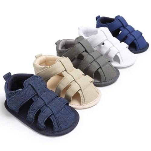 Toddler Baby Infant Girl Boy Sandals Canvas Soft Sole Prewalker Newborn Shoes Casual Baby Shoes