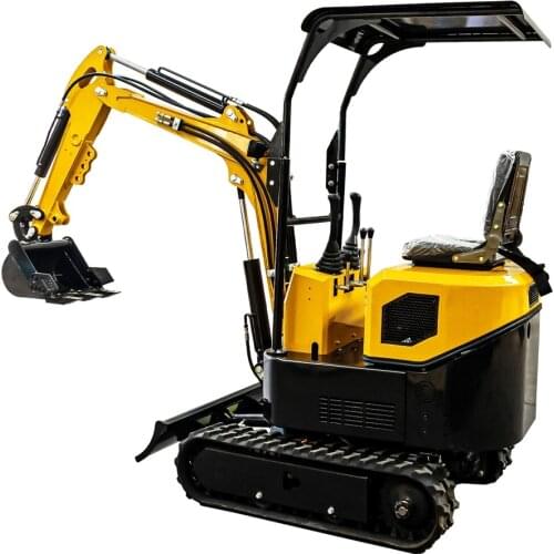 Agriculture Construction Mini Excavator 1T Small Digger With Diesel Engine