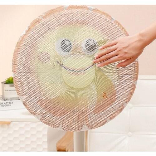 Mesh Fan Safety Protector Net Cover Electric Fan Dust Cover Round Stand Fan Finger Guard Dustproof Storage Bag Home Decor