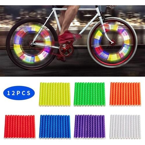 Bike Wheel Spoke Reflector Mount Clip Tube Warning Strip