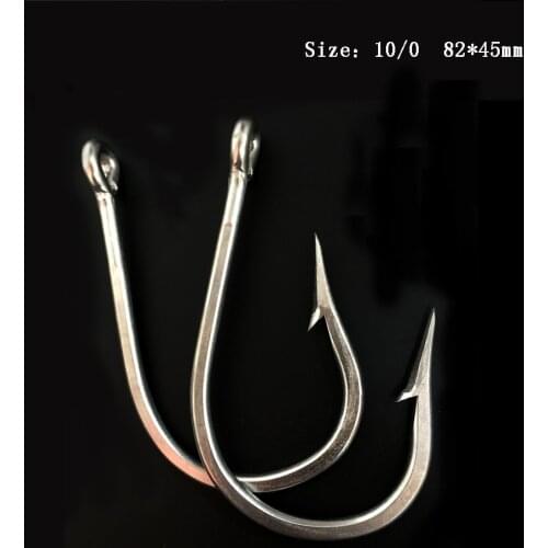 CN01 15 pieces 10/0 Stainless Steel Mustad Fishing Hook Jigging Fishing Hook Big Game Fishing Hook