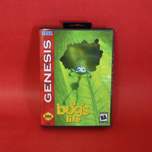 A Bug 's Life 16 bit MD Game Card For Sega Genesis Mega Drive With Retail Box