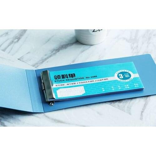 3pcs Bill folder invoice folder small folder bill receipt receipt storage folder financial office supplies invoice storage box